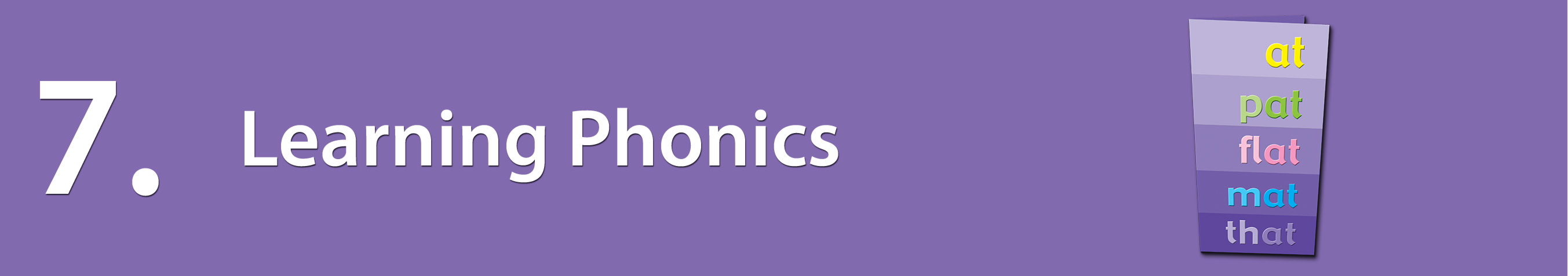 Milestone 7: Learning Phonics